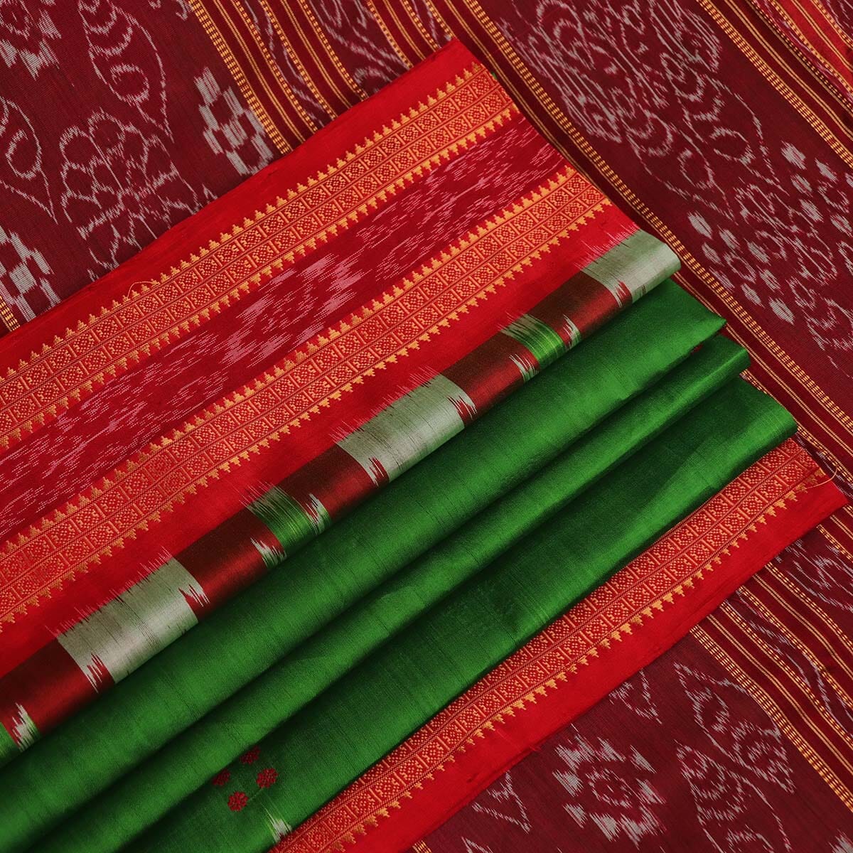 Handloom Khandua Silk Ikat Saree Handloom Saree_Khandua Silk Priyadarshini Handloom 