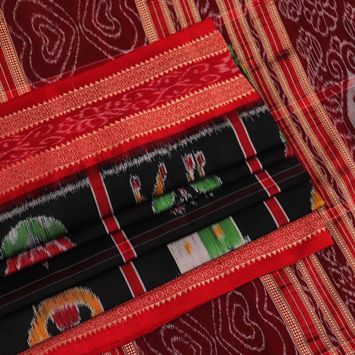 Handloom Khandua Silk Ikat Saree Handloom Saree_Khandua Silk Priyadarshini Handloom 