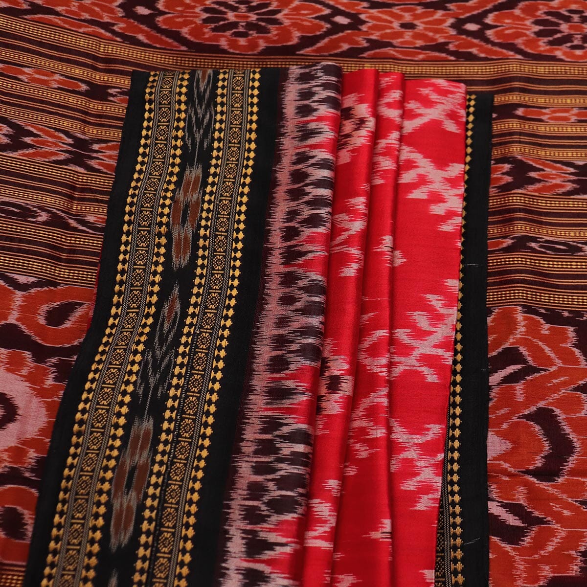 Handloom Khandua Silk Ikat Saree Handloom Saree_Khandua Silk Priyadarshini Handloom 