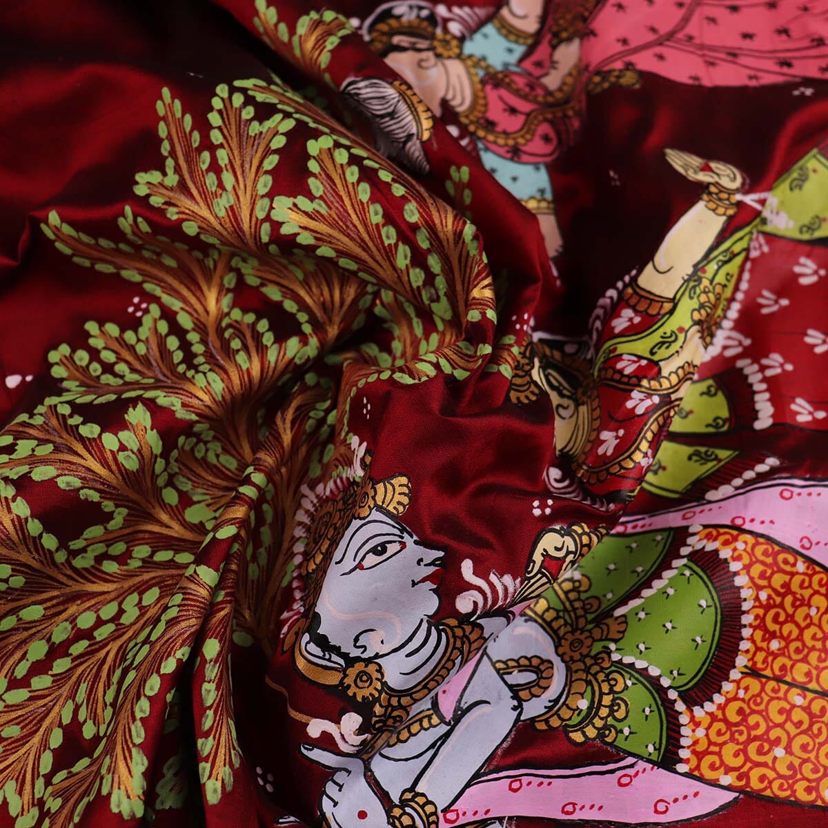 Handloom Patachitra Silk Saree Handloom Saree_Pattachitra silk Priyadarshini Handloom 