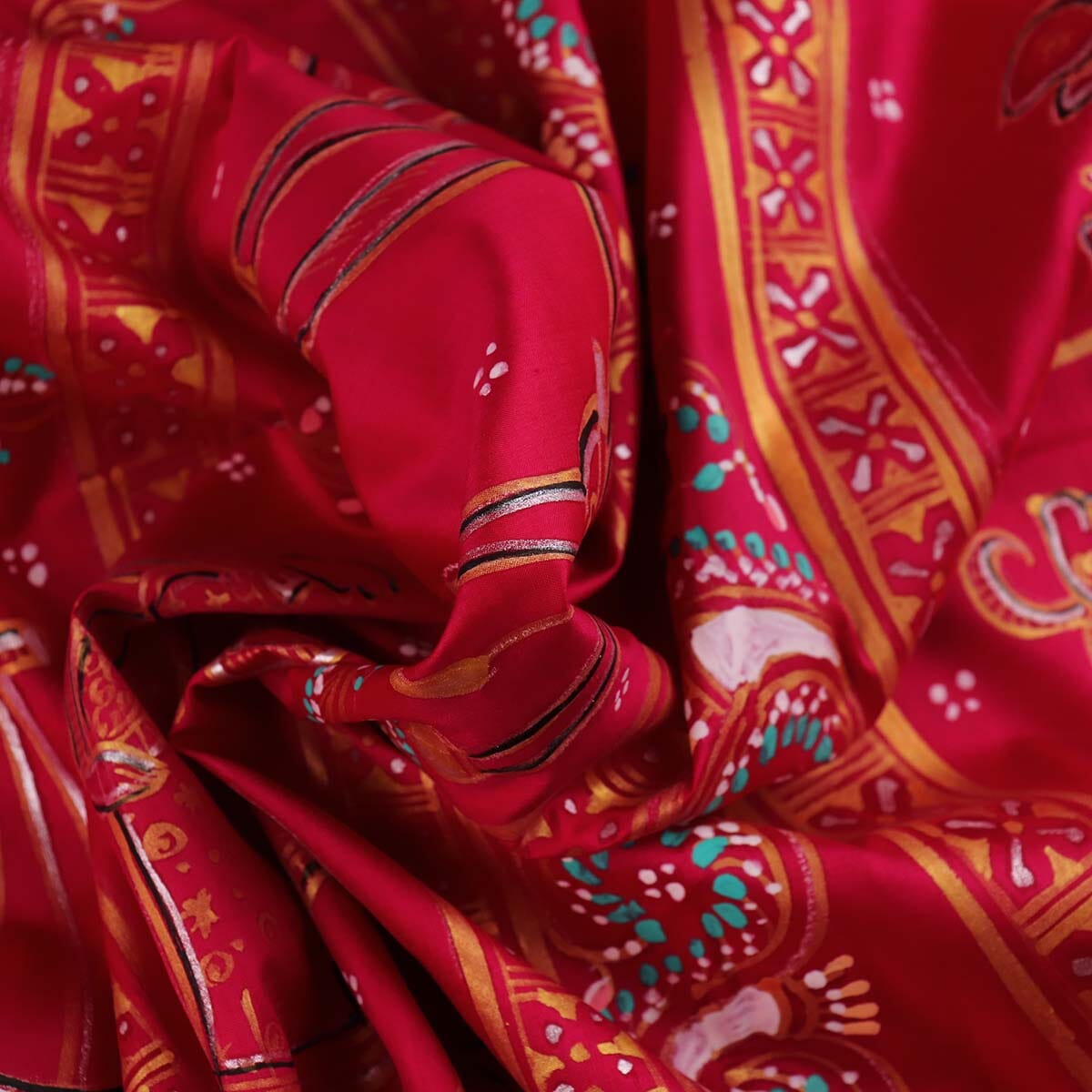 Handloom Patachitra Silk Saree Handloom Saree_Pattachitra silk Priyadarshini Handloom 