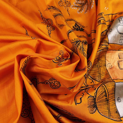 Handloom Patachitra Silk Saree Handloom Saree_Pattachitra silk Priyadarshini Handloom 