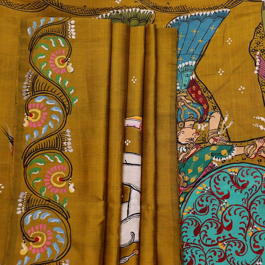 Handloom Patachitra Silk Saree Handloom Saree_Pattachitra silk Priyadarshini Handloom 