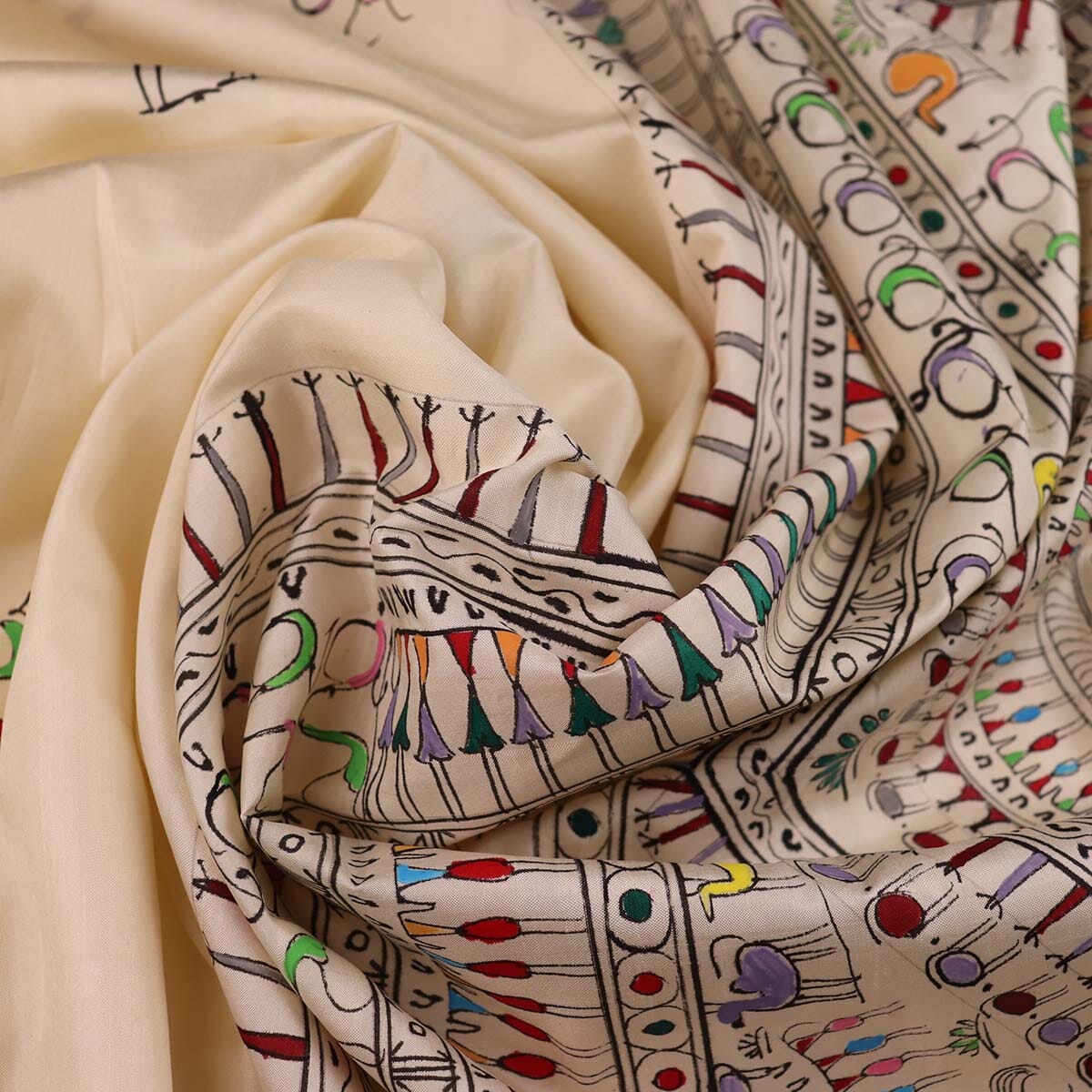 Handloom Patachitra Silk Saree Handloom Saree_Pattachitra silk Priyadarshini Handloom 