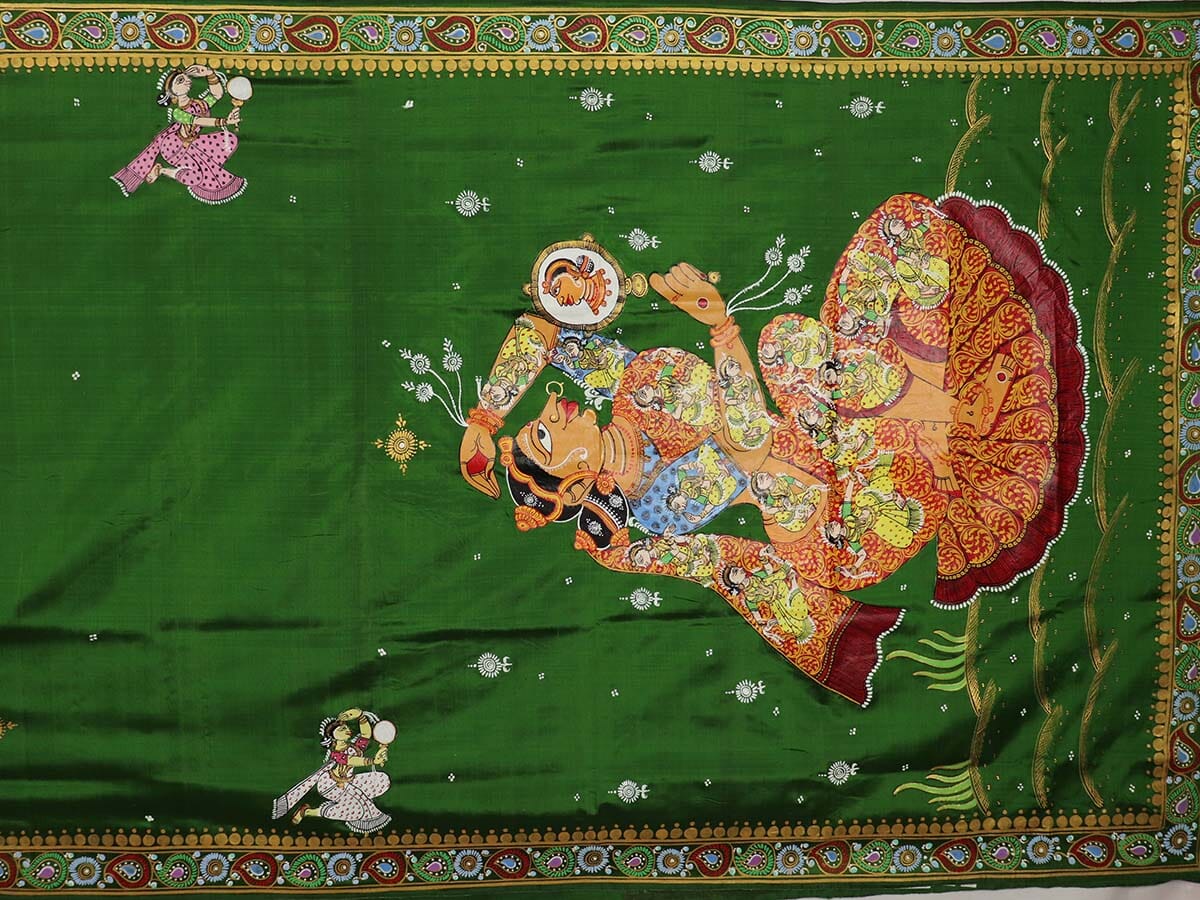 Handloom Patachitra Silk Saree Handloom Saree_Pattachitra silk Priyadarshini Handloom 