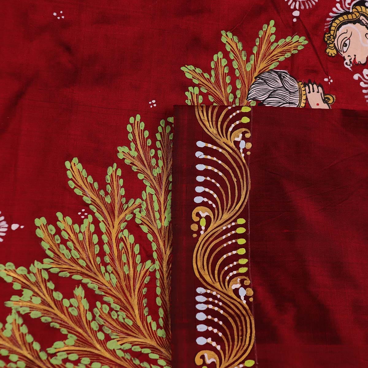 Handloom Patachitra Silk Saree Handloom Saree_Pattachitra silk Priyadarshini Handloom 