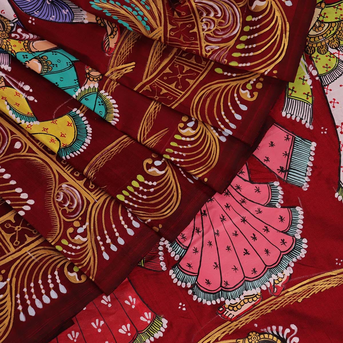 Handloom Patachitra Silk Saree Handloom Saree_Pattachitra silk Priyadarshini Handloom 