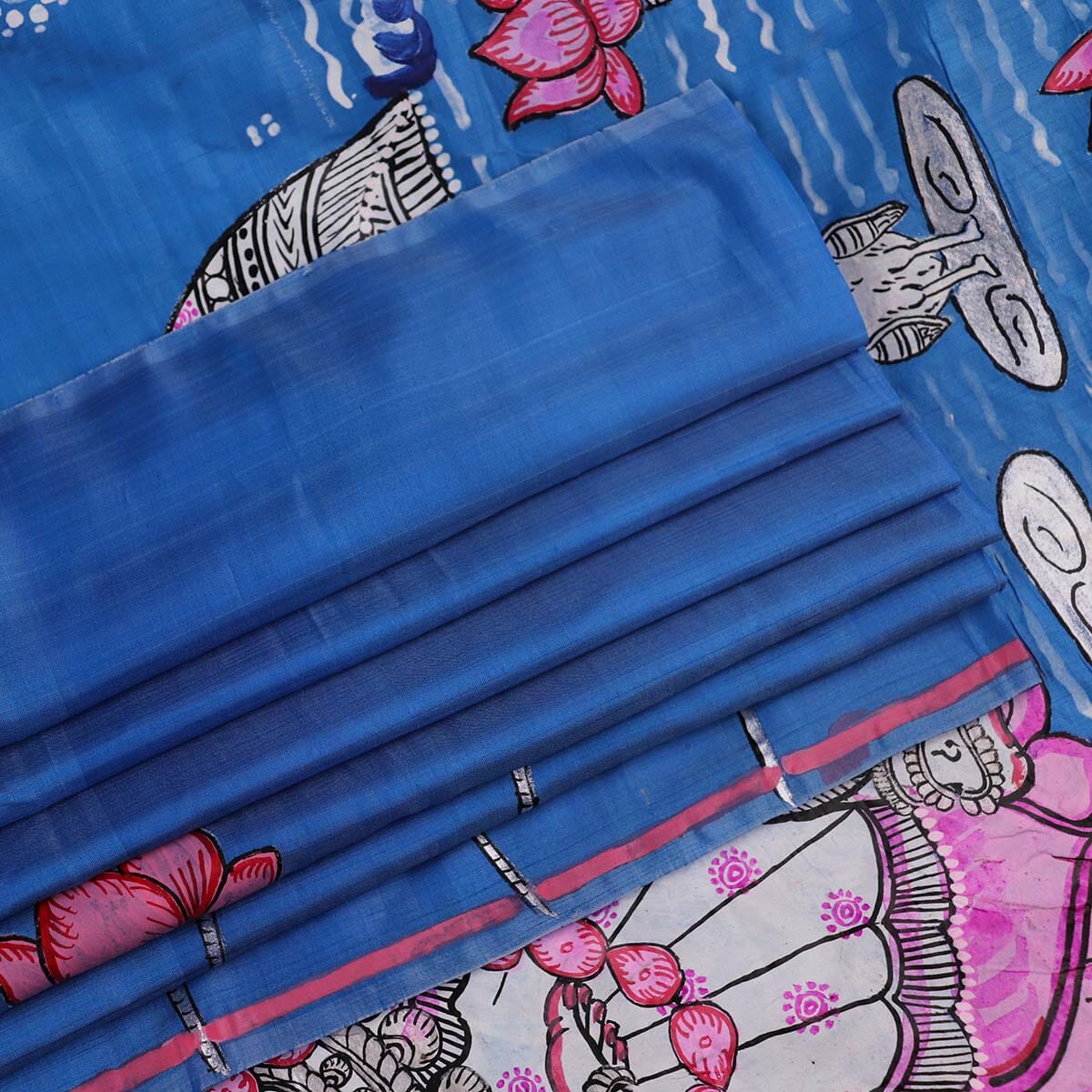 Handloom Patachitra Silk Saree Handloom Saree_Pattachitra silk Priyadarshini Handloom 