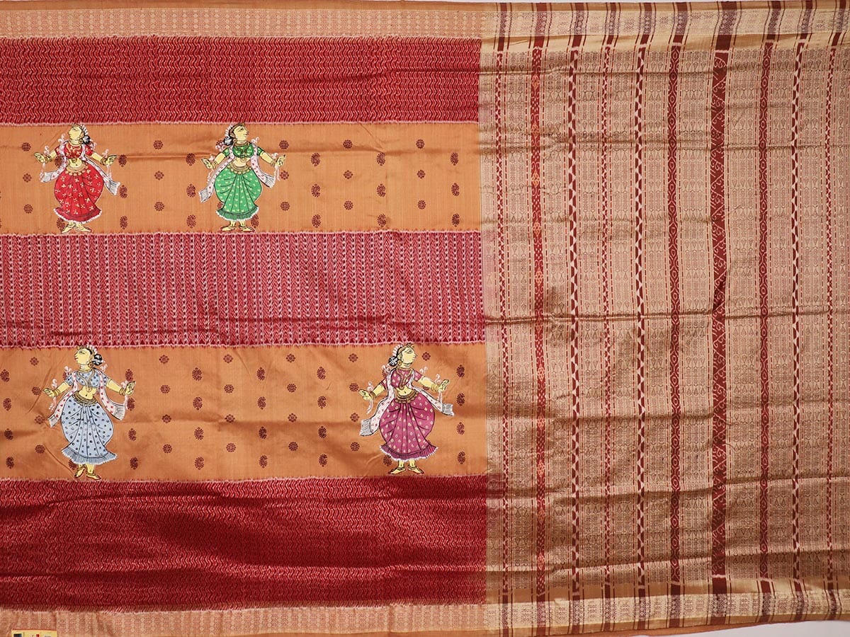 Handloom Patachitra Silk Saree Handloom Saree_Pattachitra silk Priyadarshini Handloom 