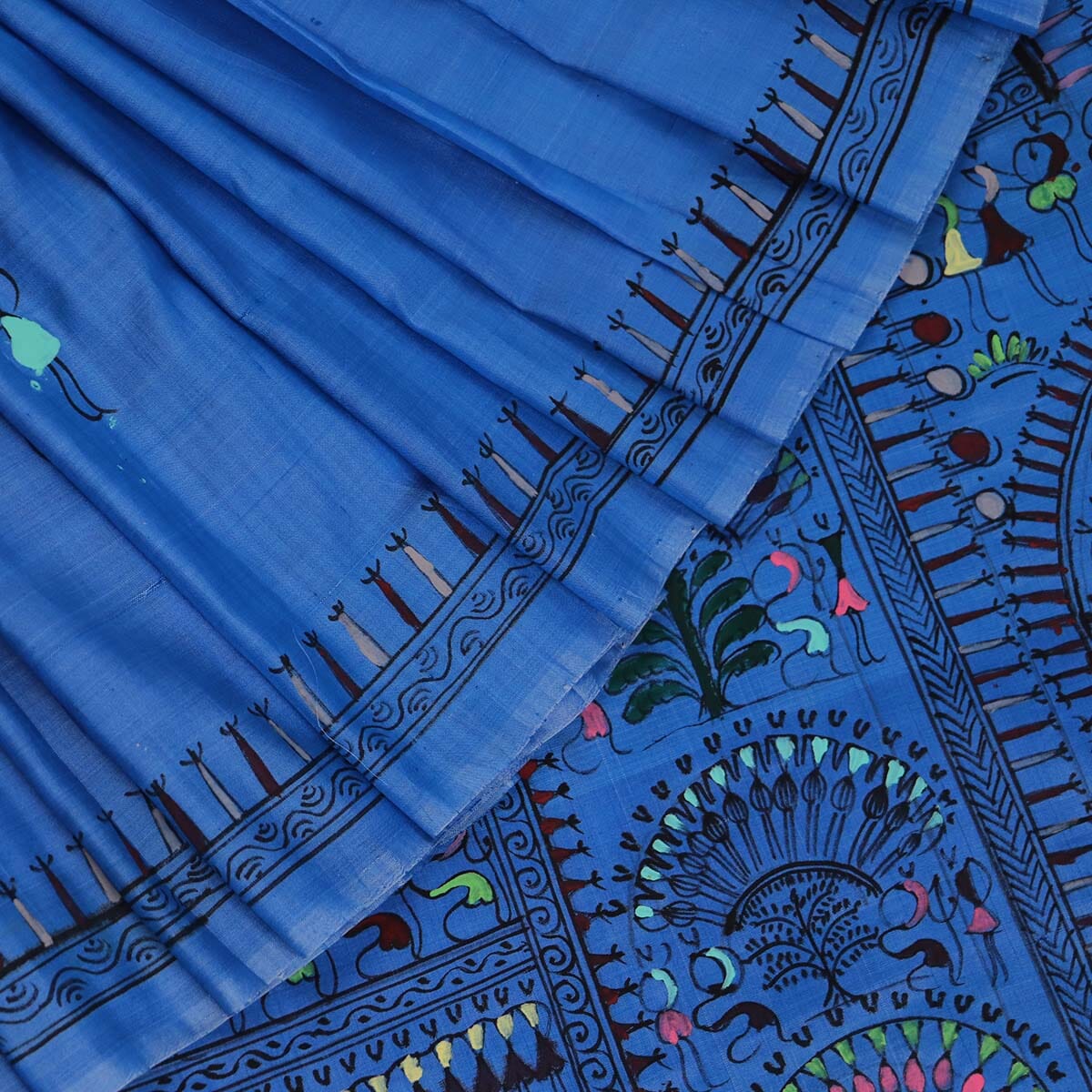 Handloom Patachitra Silk Saree Handloom Saree_Pattachitra silk Priyadarshini Handloom 