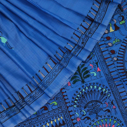 Handloom Patachitra Silk Saree Handloom Saree_Pattachitra silk Priyadarshini Handloom 