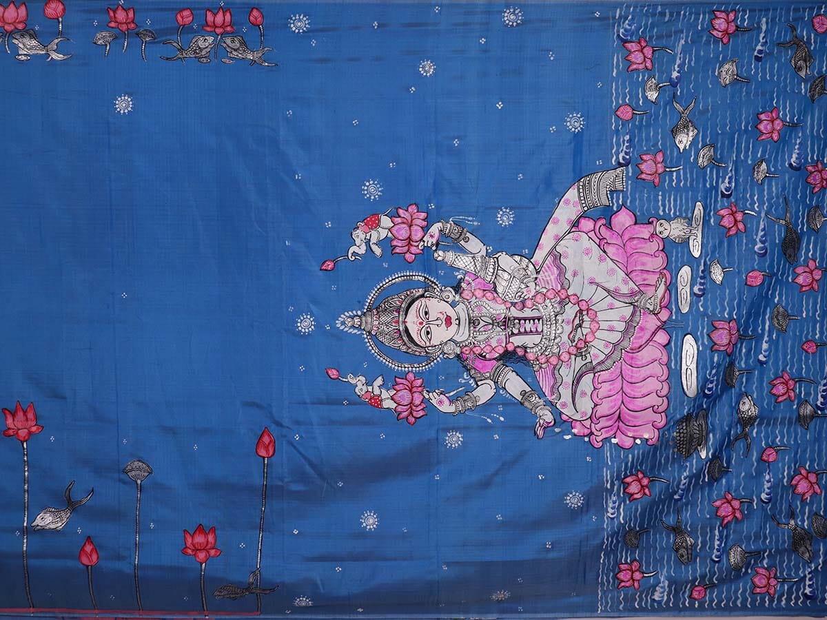 Handloom Patachitra Silk Saree Handloom Saree_Pattachitra silk Priyadarshini Handloom 