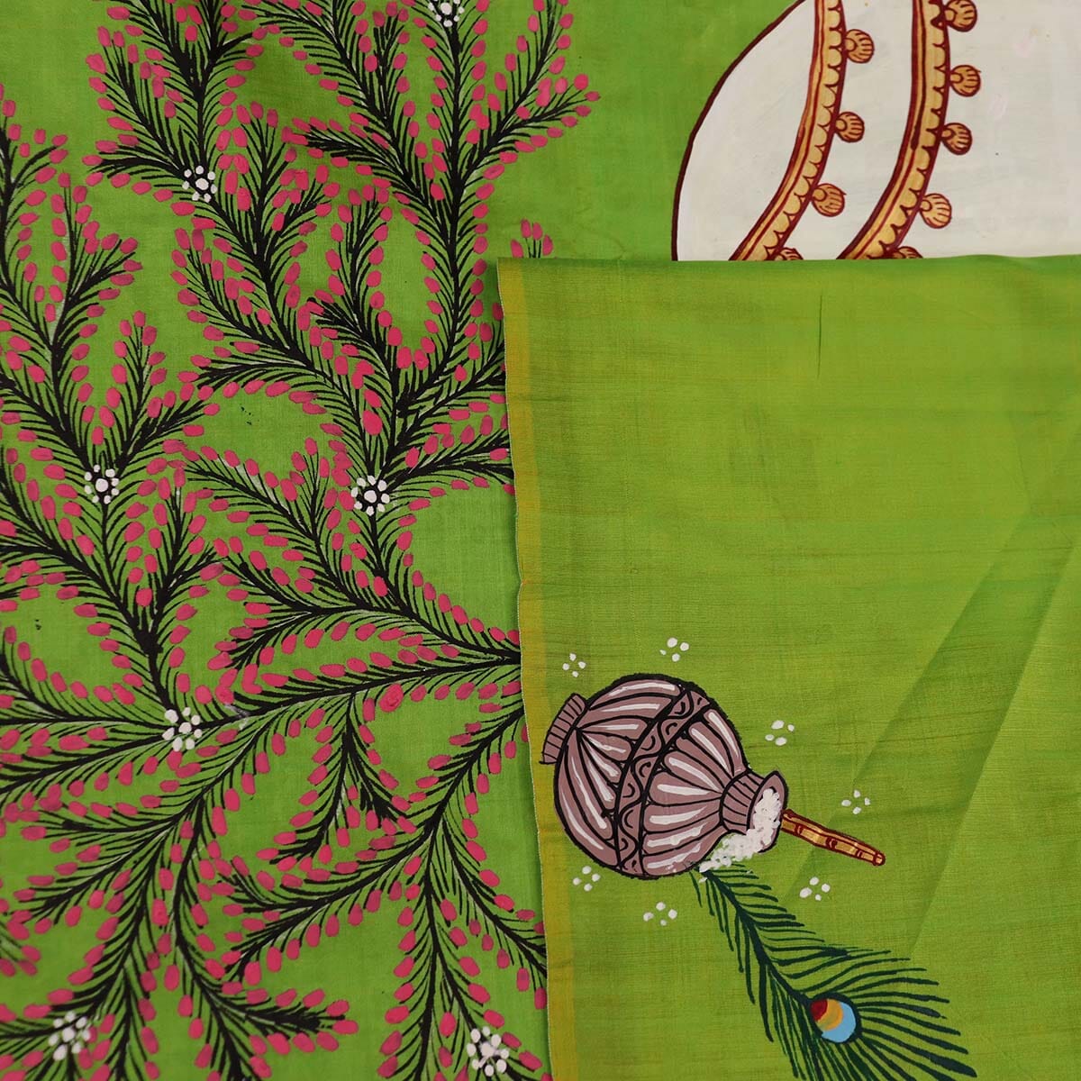 Handloom Patachitra Silk Saree Handloom Saree_Pattachitra silk Priyadarshini Handloom 