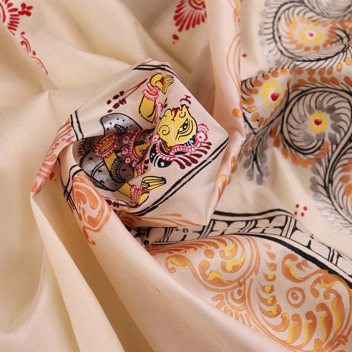 Handloom Patachitra Silk Saree Handloom Saree_Pattachitra silk Priyadarshini Handloom 