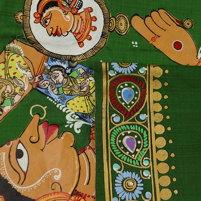 Handloom Patachitra Silk Saree Handloom Saree_Pattachitra silk Priyadarshini Handloom 