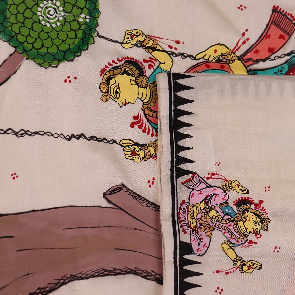 Handloom Patachitra Silk Saree Handloom Saree_Pattachitra silk Priyadarshini Handloom 