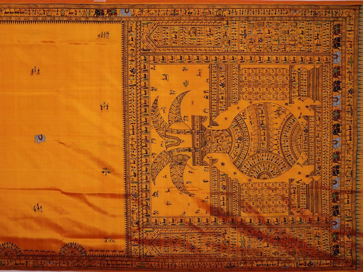Handloom Patachitra Silk Saree Handloom Saree_Pattachitra silk Priyadarshini Handloom 