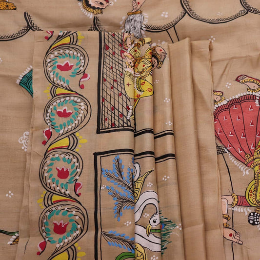 Handloom Patachitra Silk Saree Handloom Saree_Pattachitra silk Priyadarshini Handloom 