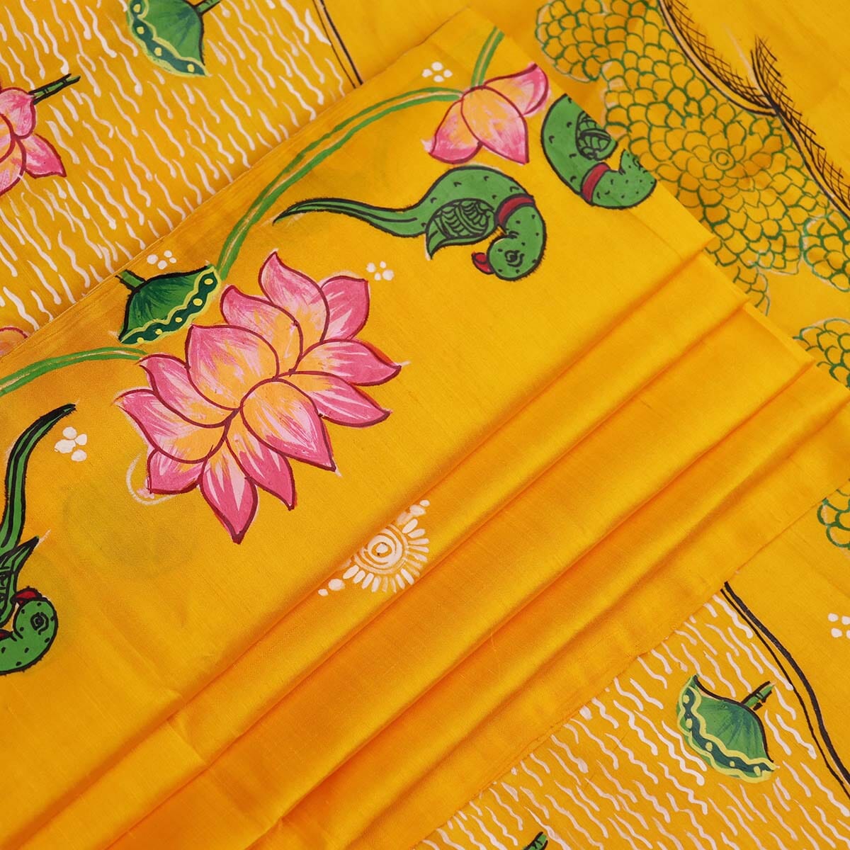 Handloom Patachitra Silk Saree Handloom Saree_Pattachitra silk Priyadarshini Handloom 