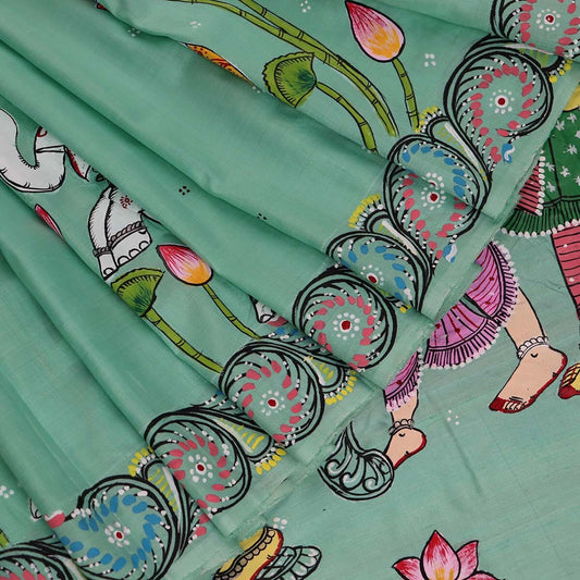 Handloom Patachitra Silk Saree Handloom Saree_Pattachitra silk Priyadarshini Handloom 