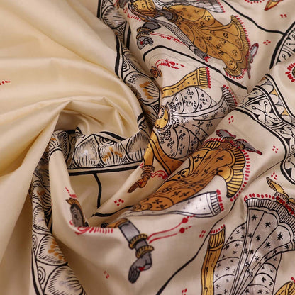 Handloom Patachitra Silk Saree Handloom Saree_Pattachitra silk Priyadarshini Handloom 