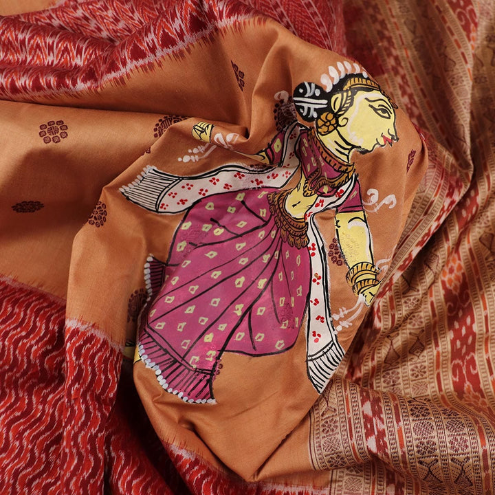 Handloom Patachitra Silk Saree Handloom Saree_Pattachitra silk Priyadarshini Handloom 