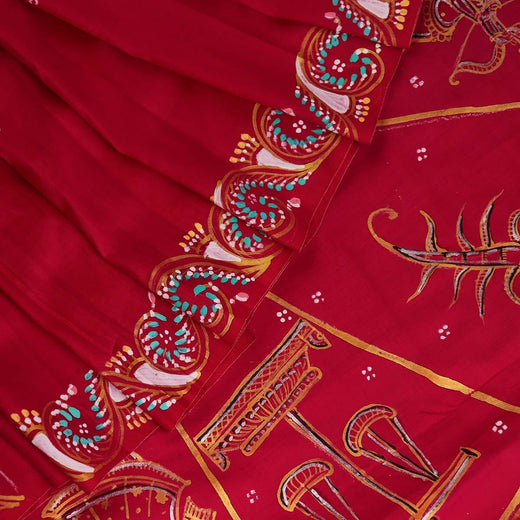 Handloom Patachitra Silk Saree