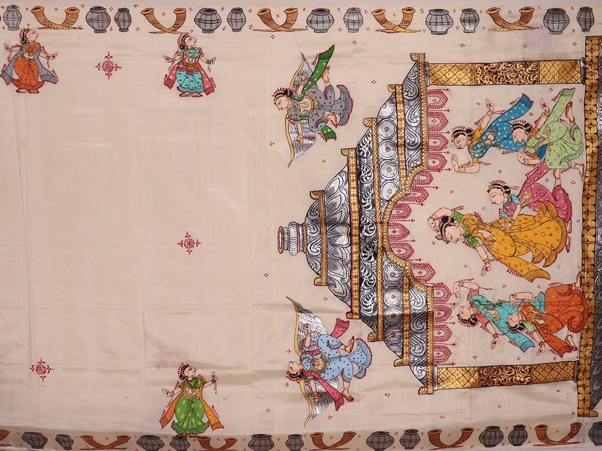Handloom Patachitra Silk Saree Handloom Saree_Pattachitra silk Priyadarshini Handloom 