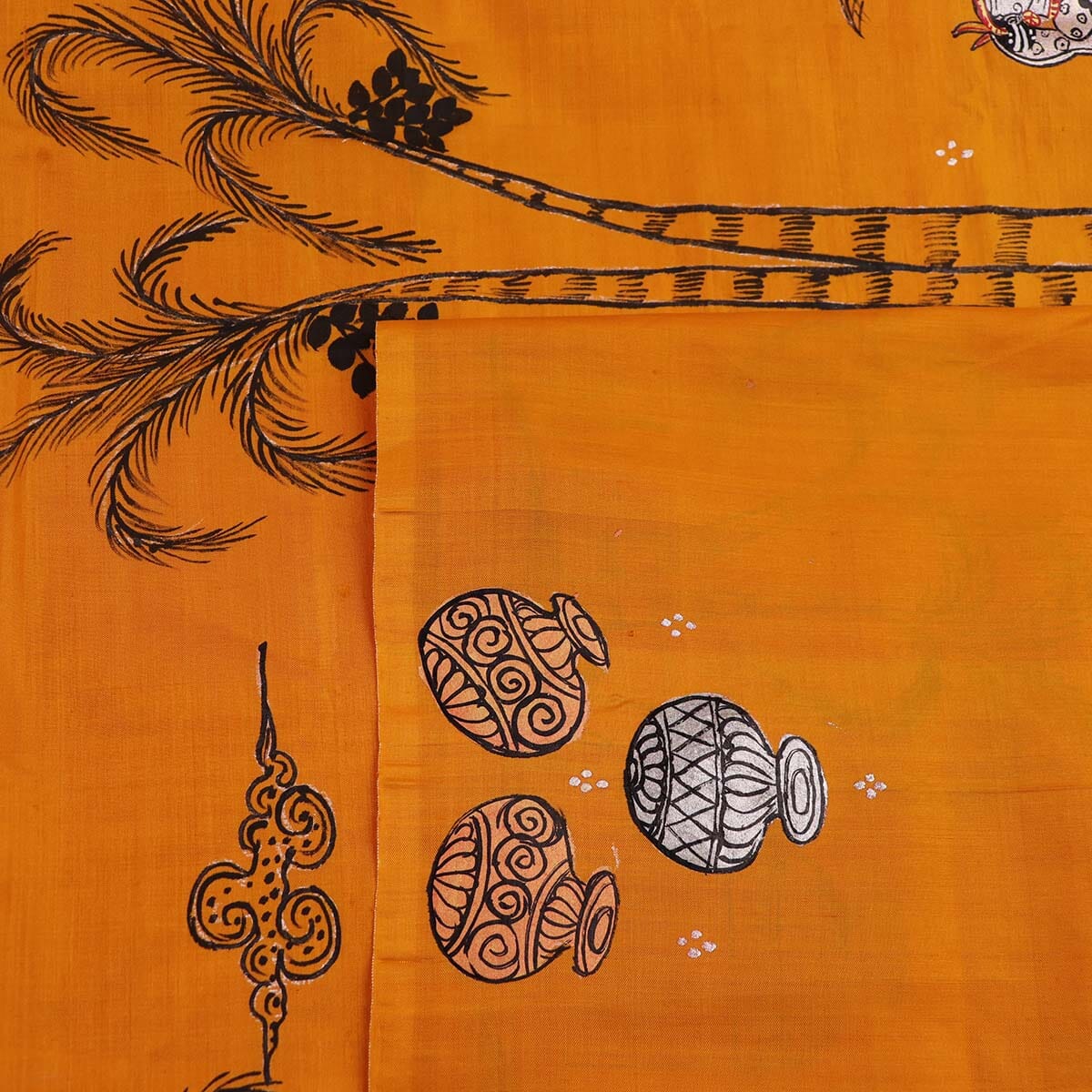 Handloom Patachitra Silk Saree Handloom Saree_Pattachitra silk Priyadarshini Handloom 