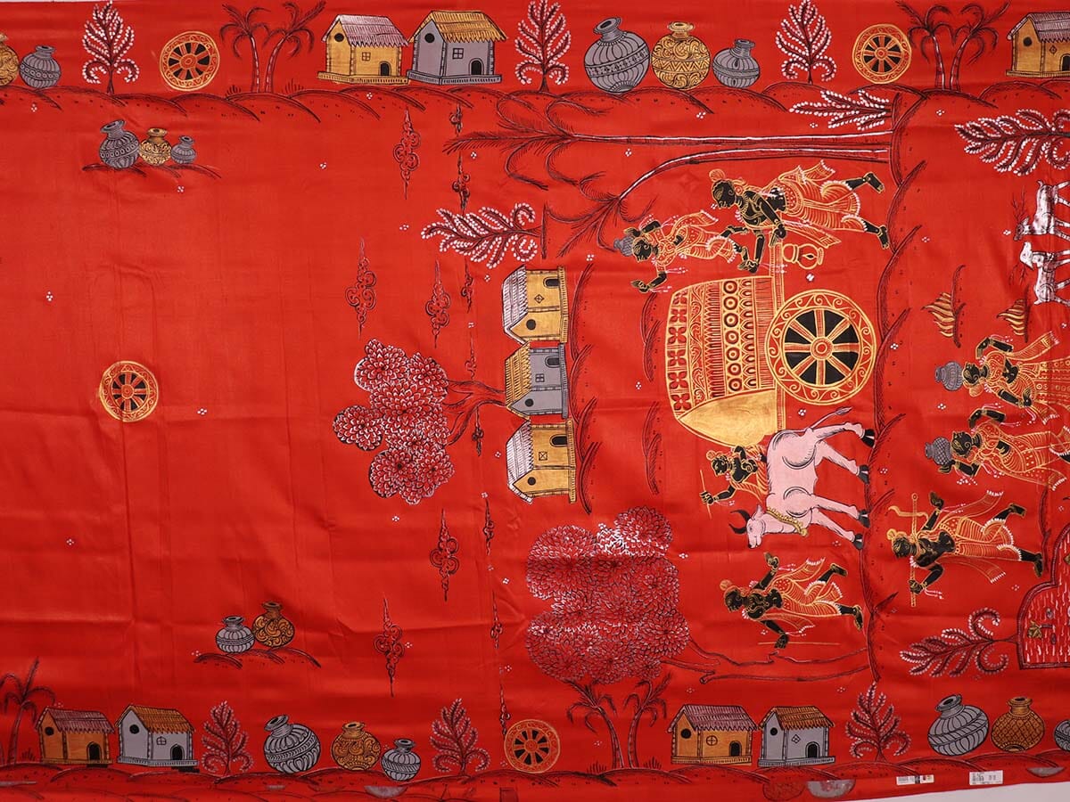 Handloom Patachitra Silk Saree Handloom Saree_Pattachitra silk Priyadarshini Handloom 