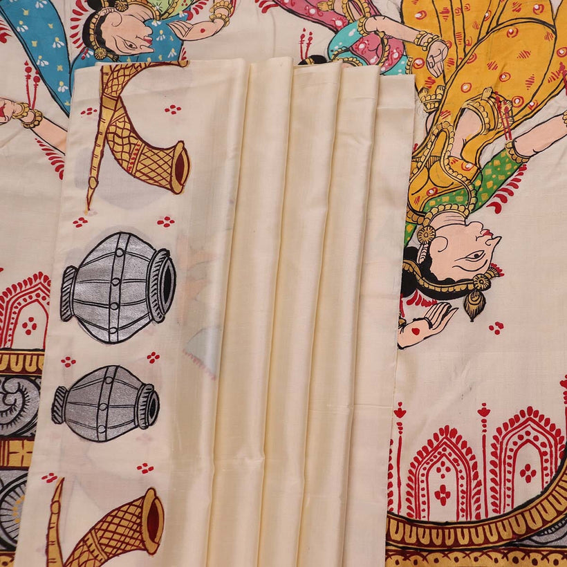 Pattachitra weave detail