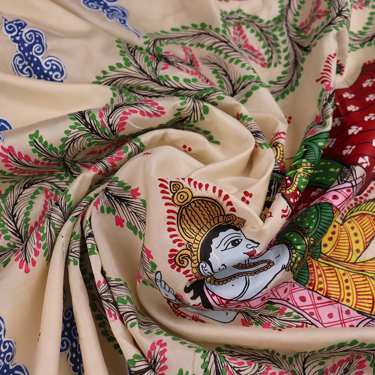 Handloom Patachitra Silk Saree Handloom Saree_Pattachitra silk Priyadarshini Handloom 