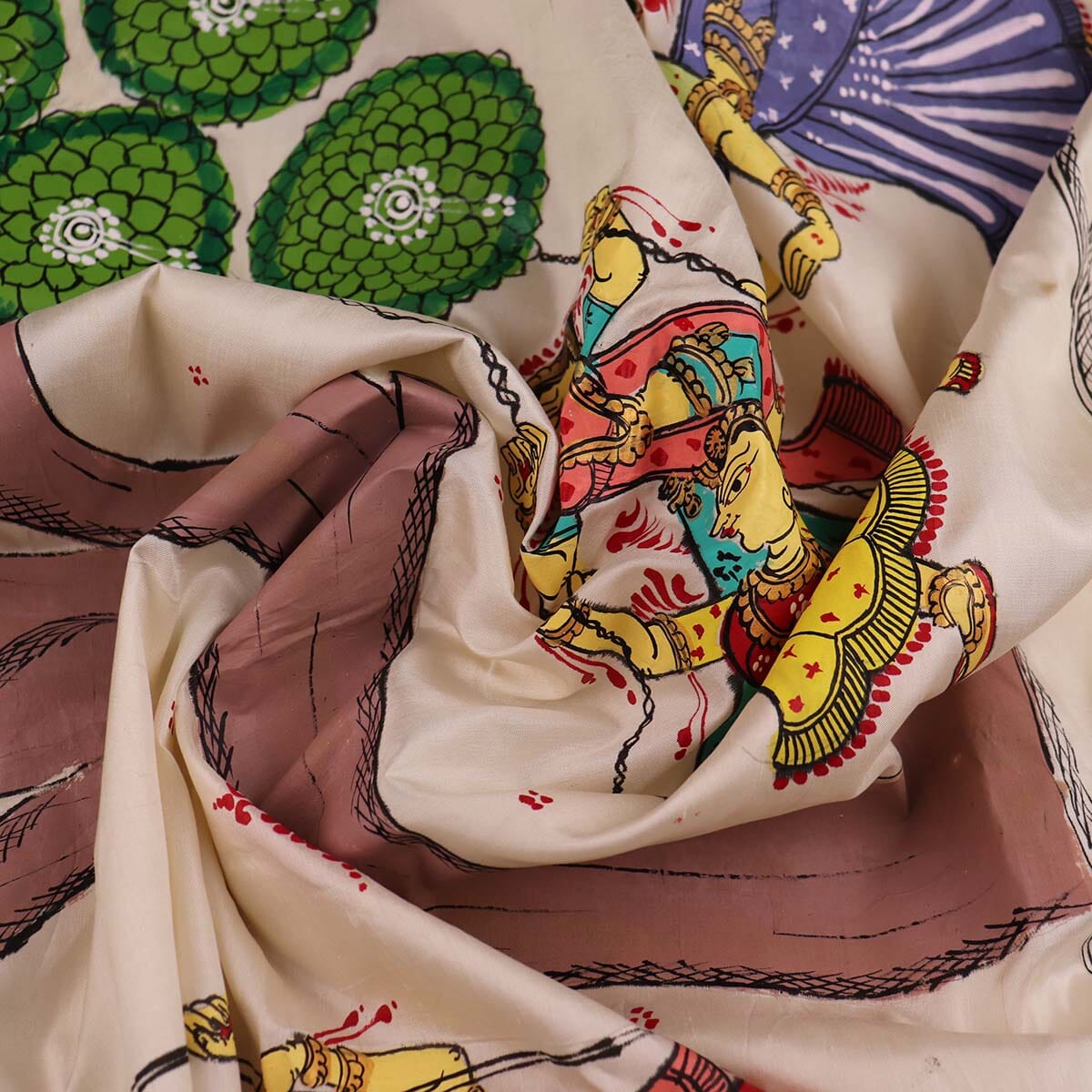 Handloom Patachitra Silk Saree Handloom Saree_Pattachitra silk Priyadarshini Handloom 