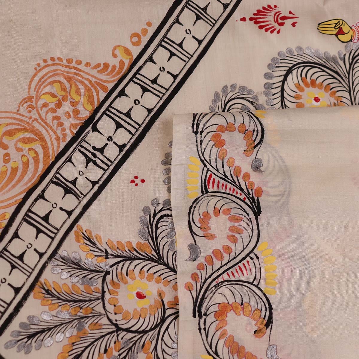 Handloom Patachitra Silk Saree Handloom Saree_Pattachitra silk Priyadarshini Handloom 