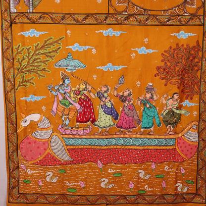 Handloom Patachitra Silk Saree Handloom Saree_Pattachitra silk Priyadarshini Handloom 