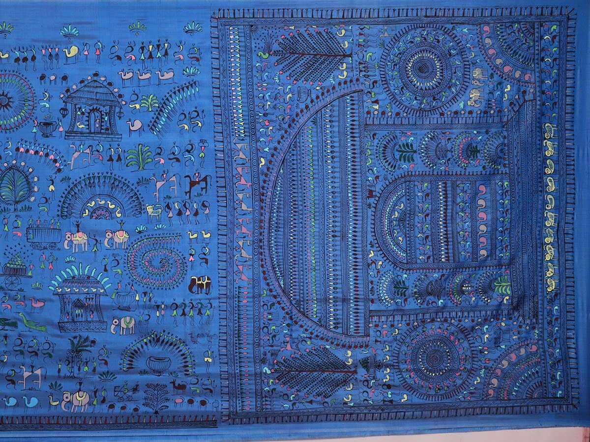 Handloom Patachitra Silk Saree Handloom Saree_Pattachitra silk Priyadarshini Handloom 