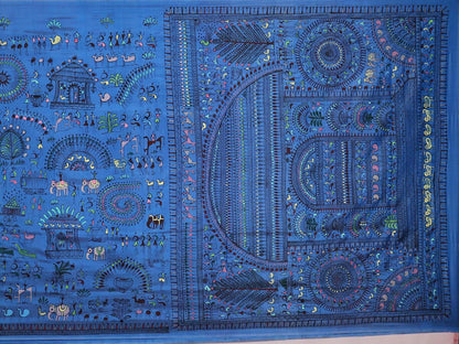 Handloom Patachitra Silk Saree Handloom Saree_Pattachitra silk Priyadarshini Handloom 