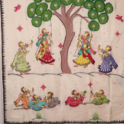 Handloom Patachitra Silk Saree Handloom Saree_Pattachitra silk Priyadarshini Handloom 