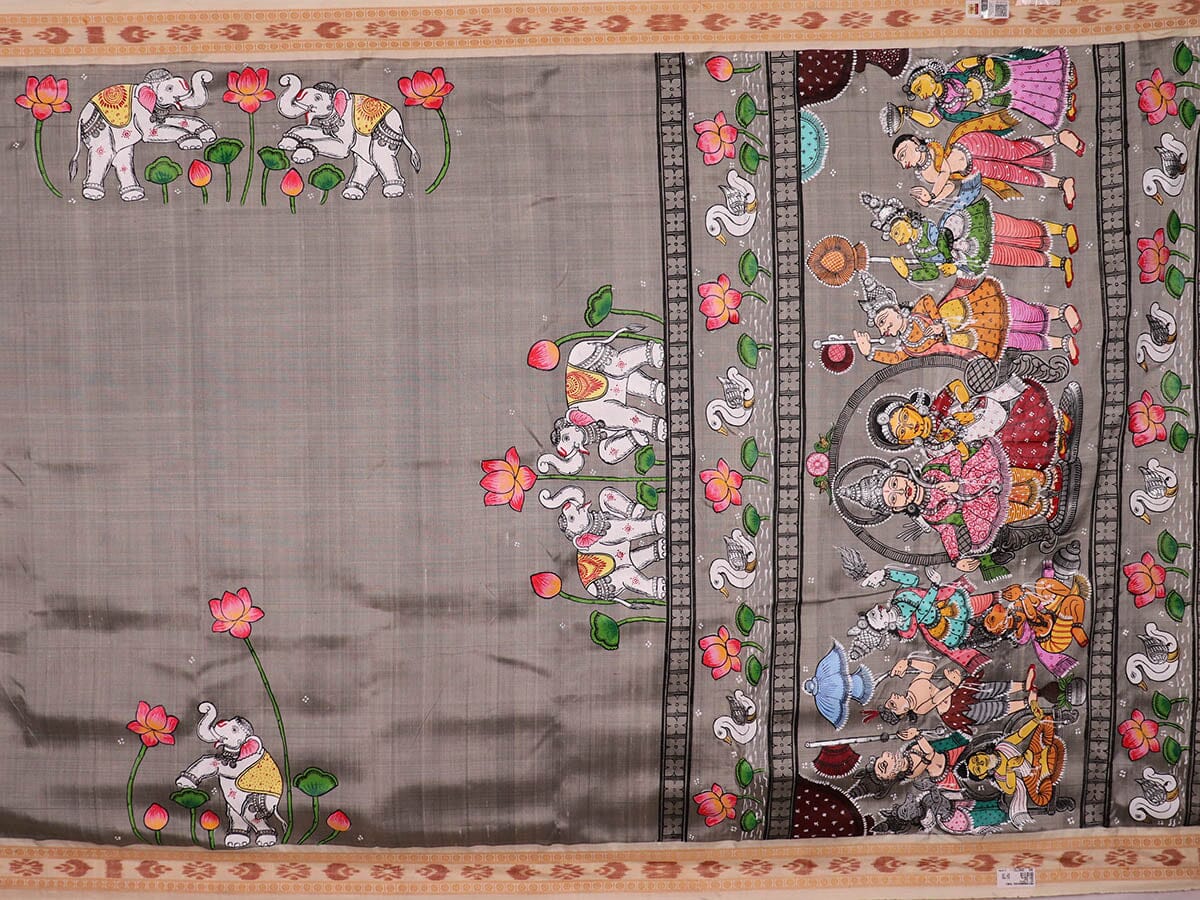 Handloom Patachitra Silk Saree Handloom Saree_Pattachitra silk Priyadarshini Handloom 