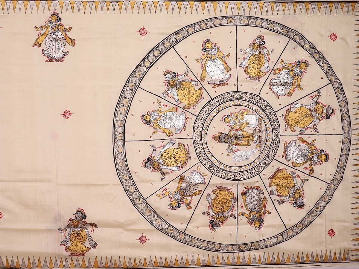 Handloom Patachitra Silk Saree Handloom Saree_Pattachitra silk Priyadarshini Handloom 