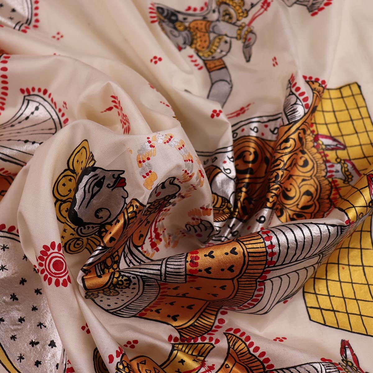 Handloom Patachitra Silk Saree Handloom Saree_Pattachitra silk Priyadarshini Handloom 