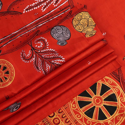 Handloom Patachitra Silk Saree Handloom Saree_Pattachitra silk Priyadarshini Handloom 
