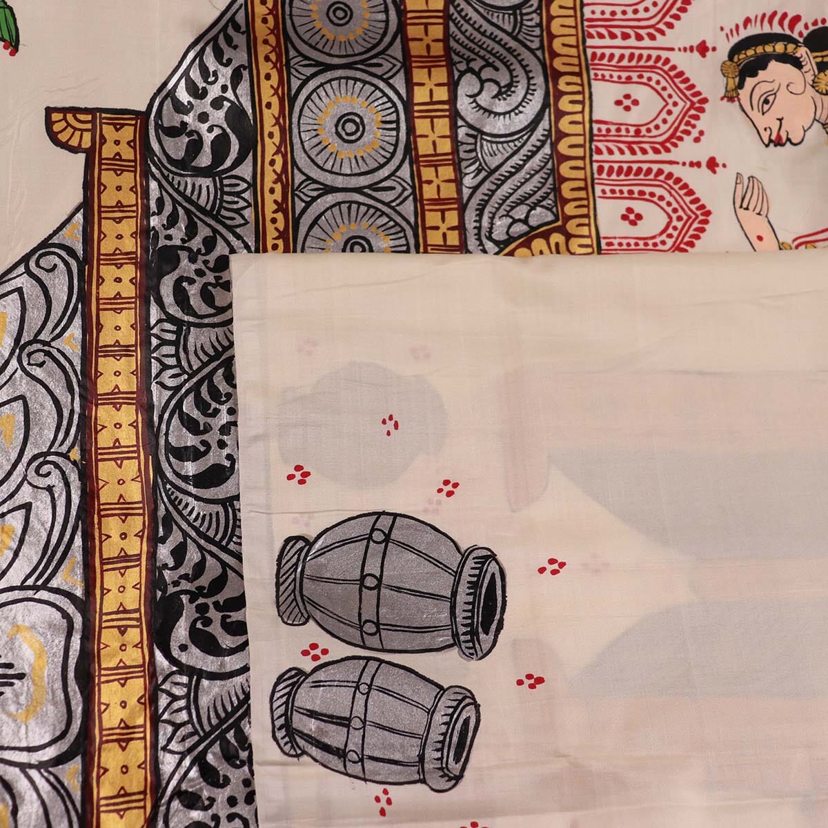 Handloom Patachitra Silk Saree Handloom Saree_Pattachitra silk Priyadarshini Handloom 