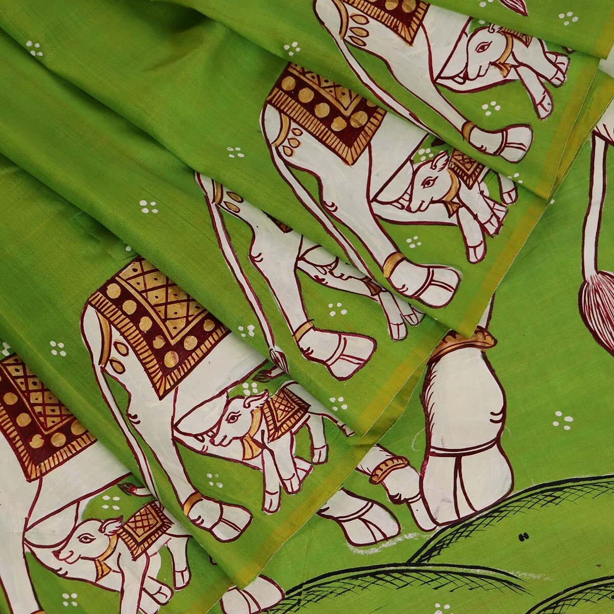 Handloom Patachitra Silk Saree Handloom Saree_Pattachitra silk Priyadarshini Handloom 