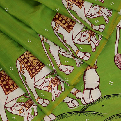 Handloom Patachitra Silk Saree Handloom Saree_Pattachitra silk Priyadarshini Handloom 