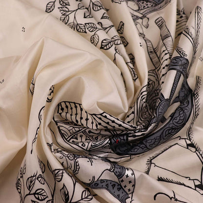 Handloom Patachitra Silk Saree Handloom Saree_Pattachitra silk Priyadarshini Handloom 