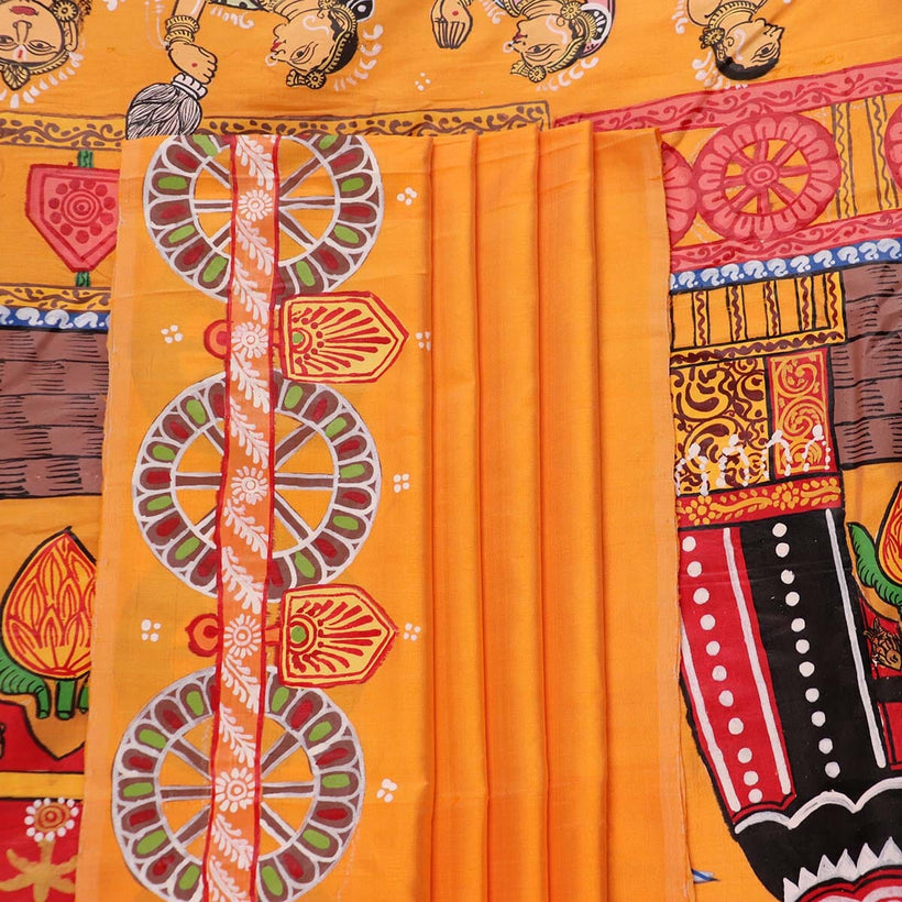 Pattachitra weave detail