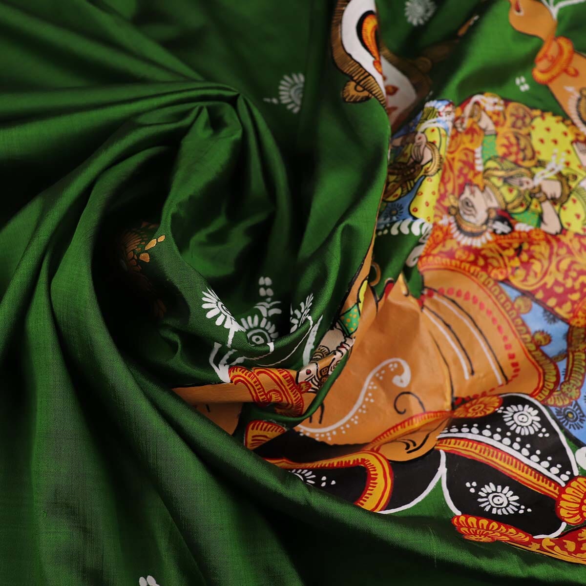 Handloom Patachitra Silk Saree Handloom Saree_Pattachitra silk Priyadarshini Handloom 