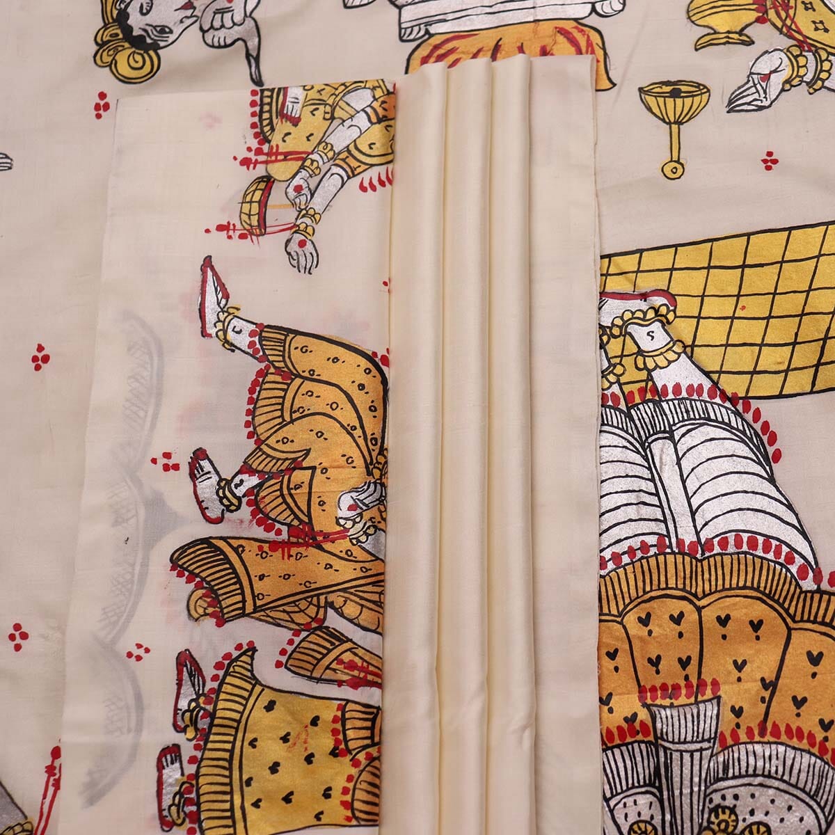 Handloom Patachitra Silk Saree Handloom Saree_Pattachitra silk Priyadarshini Handloom 
