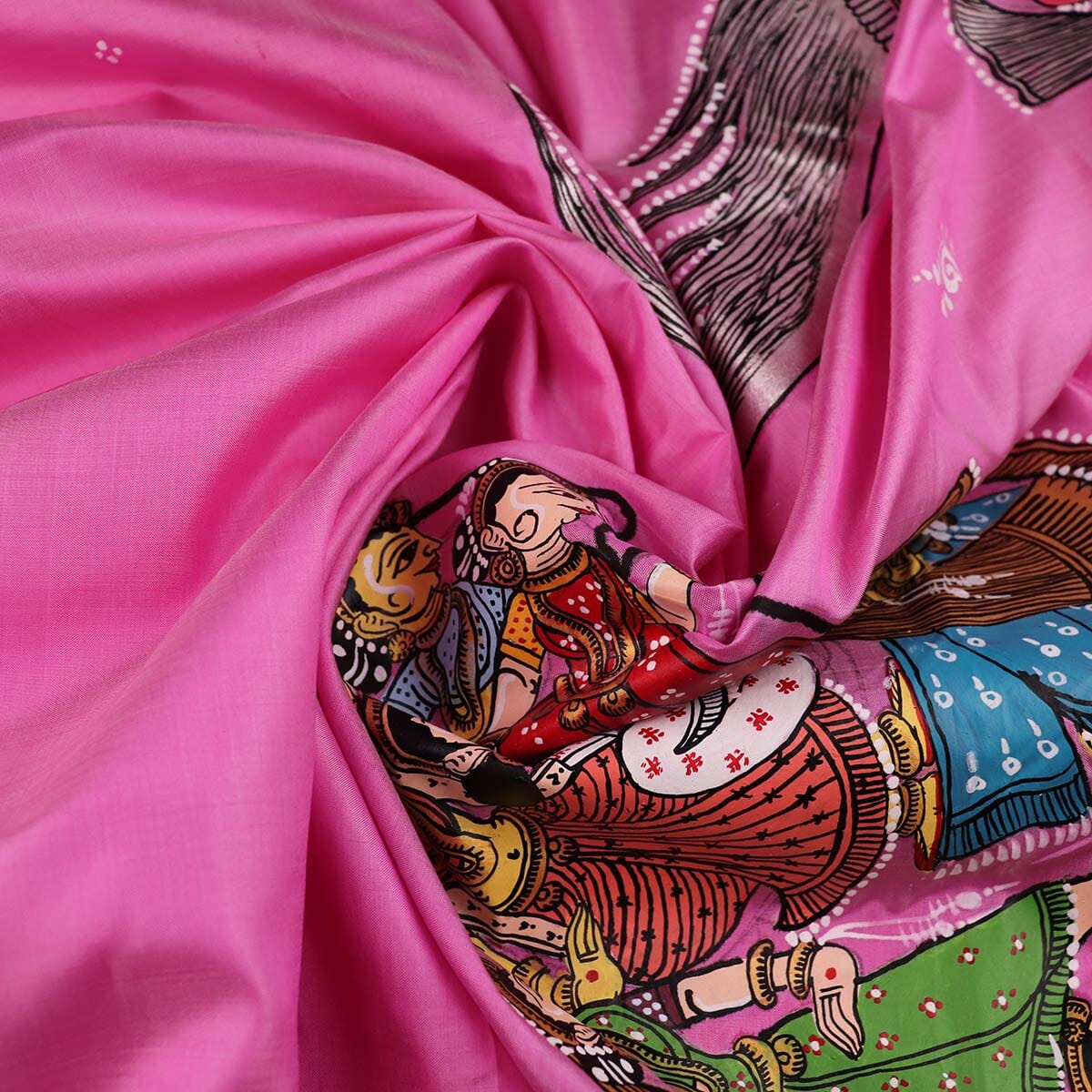 Handloom Patachitra Silk Saree Handloom Saree_Pattachitra silk Priyadarshini Handloom 